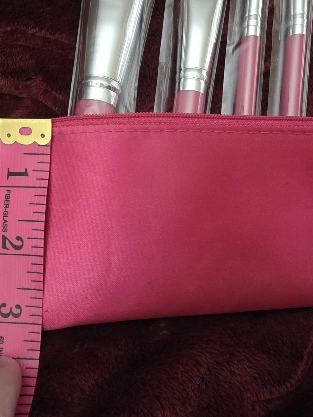 Farmasi Bright Pink 5 Piece Makeup Brush Brushes In Original Cellophane Wrappers